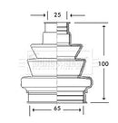 Borg & Beck Cv Joint Boot Kit Part No -BCB2777