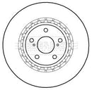 Borg & Beck Brake Disc Single Part No -BBD6000S