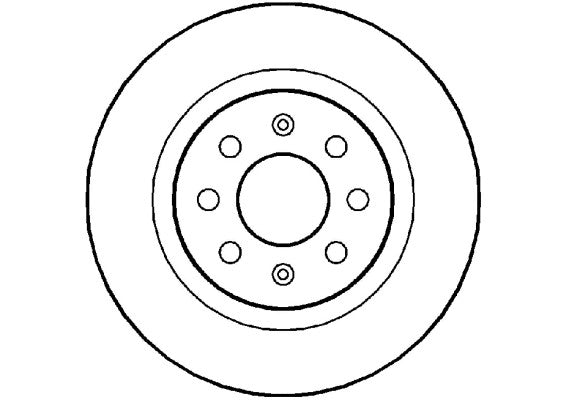 Disctech Brake Disc - Fits Abarth, Mercedes-benz - ABD2341 - Rear Axle