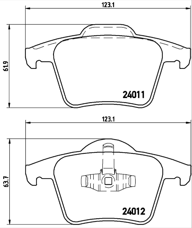 Brembo Brake Pad Set - P86019