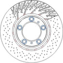 Disctech Brake Disc - Fits Porsche - ABD3997 - Front Axle Left