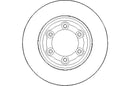 Disctech Brake Disc - Fits Isuzu, Mercedes-benz - ABD3015 - Front Axle