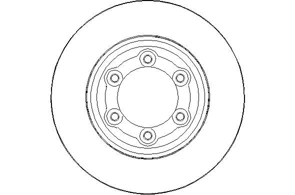 Disctech Brake Disc - Fits Isuzu, Mercedes-benz - ABD3015 - Front Axle