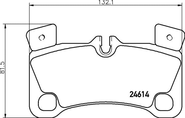 Mintex Brake Pad Set fits -Audi Porsche VW MDB3035 (also fits other vehicles)