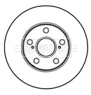 Borg & Beck Brake Disc (Pair)  - BBD5279