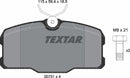 Textar Brake Pad Set - 2075101