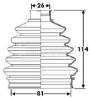 Borg & Beck Cv Joint Boot Kit Part No -BCB6287