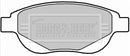 Borg & Beck Front Brake Pad Set -BBP2287