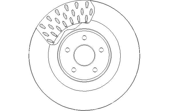 Disctech Brake Disc - Fits Ford - ABD3151 - Front Axle
