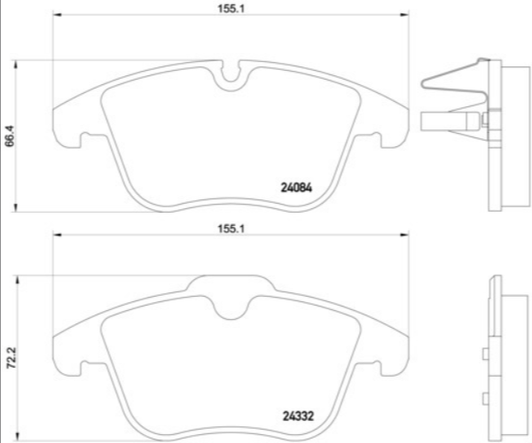 Brembo Brake Pad Set - P61106