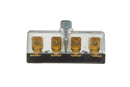 HELLA 8JD 002 294-201 Fuse Box - 4-pin connector - 8A - Black