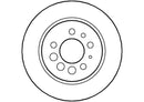 Disctech Brake Disc - Fits Ford, Volvo - ABD2671 - Rear Axle