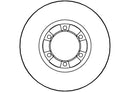 Disctech Brake Disc - Fits Mitsubishi - ABD3513 - Front Axle