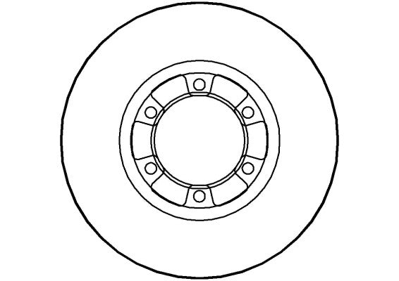 Disctech Brake Disc - Fits Mitsubishi - ABD3513 - Front Axle