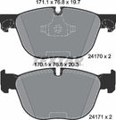 Textar Brake Pad Set - 2417001