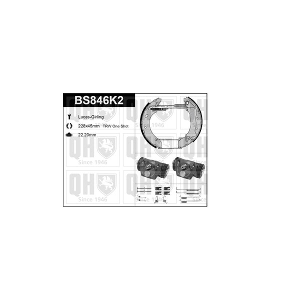 QH BS846K2 Brake Shoe Kit