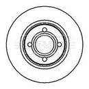 Borg & Beck Brake Disc Pair Part No -BBD4970