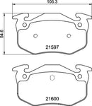 Mintex Brake Pad Set fits -Renault MDB1677 (also fits other vehicles)