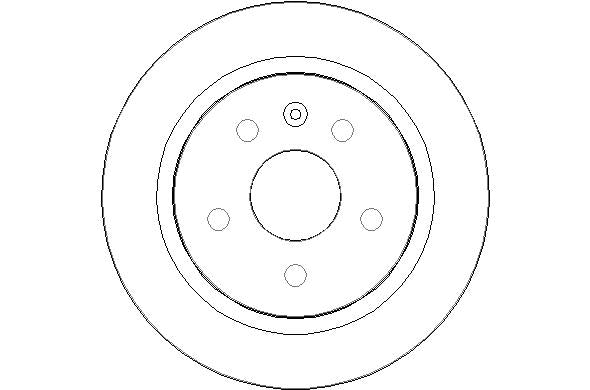 Disctech Brake Disc - Fits Chevrolet, Opel - ABD2054 - Rear Axle