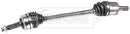 Borg & Beck Driveshaft - LH - BDS1671