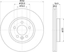 Mintex Brake Discs fits -Volkswagen V308:5 MDC2903C (also fits other vehicles)