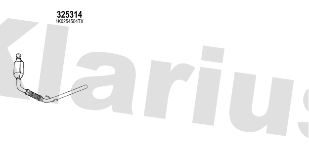 Klarius 325314 - Catalyst Type Approved  - Fits Seat ALTEA (5P1)