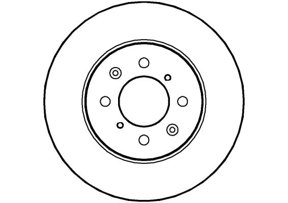 Disctech Brake Disc - Fits Fiat - ABD2259 - Front Axle