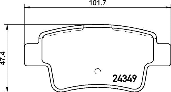Abarth Fiat Brake Pad Set - Padtech PAD2779