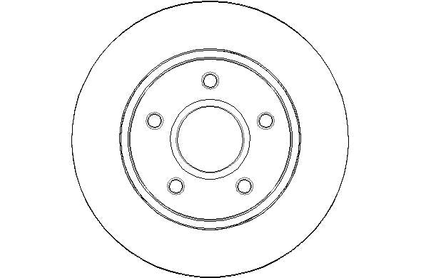 Disctech Brake Disc - Fits Chrysler, Honda - ABD3060 - Front Axle