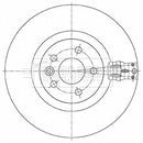 Borg & Beck Brake Disc Single Part No -BBD6086S