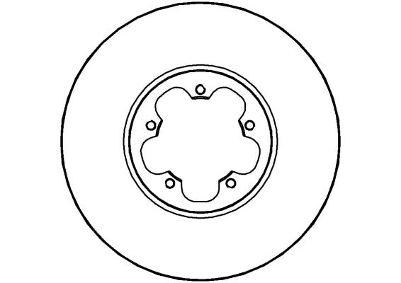 Disctech Brake Disc - Fits Ford, Opel - ABD2078 - Front Axle