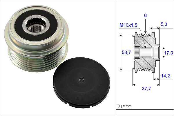 INA Alternator Freewheel Clutch - Part No - 535013210