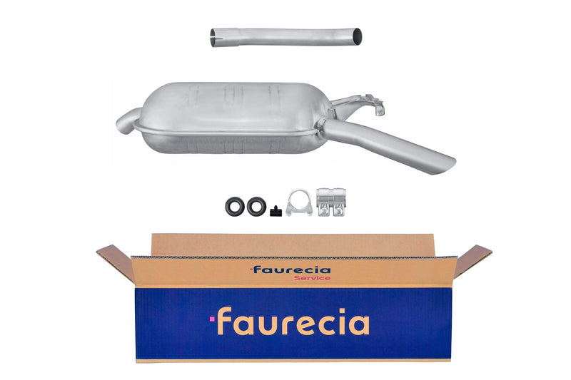 FAURECIA 8LD 366 034-881 Rear Muffler - Easy2Fit® Kit - fits RENAULT KANGOO Rapid
