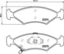 Mintex Brake Pad Set fits -Kia MDB2010 (also fits other vehicles)