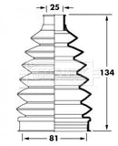 Borg & Beck Cv Joint Boot Kit Part No -BCB6028