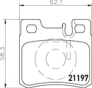 Mintex Brake Pad Set fits -MercedesBenz MDB1565 (also fits other vehicles)