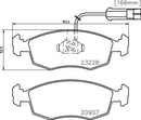 Mintex Brake Pad Set fits -Fiat MDB1948 (also fits other vehicles)
