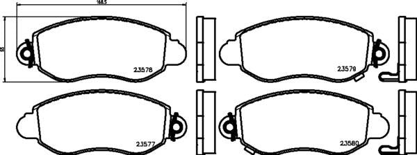 Mintex Brake Pad & Disc Kit fits -Ford MDK0117 (also fits other vehicles)