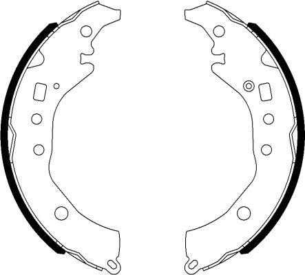 Mintex Brake Shoes fits -Subaru Toyota MFR686 (also fits other vehicles)