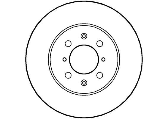 Disctech Brake Disc - Fits Acura, Honda - ABD2685 - Front Axle