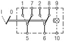 HELLA 6FH 004 570-137 Switch - Flip Switch Control - I-0 - Number of connectors: 8 - Quantity 50