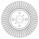 Borg & Beck Brake Disc Pair Part No -BBD4559