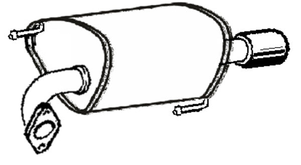 Klarius SU120C - Box With Tail Pipe Right Hand