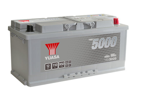 Yuasa YBX5020 - 5020 Silver High Performance SMF Car Battery - 5 Year Warranty