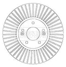 Borg & Beck Brake Disc Single Part No -BBD6065S