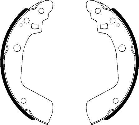 Mintex Brake Shoes fits -Suzuki MFR707 (also fits other vehicles)