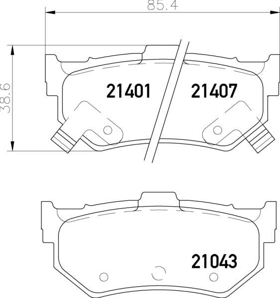 Mintex Brake Pad Set fits -Honda Suzuki MDB1302 (also fits other vehicles)
