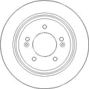 Disctech Brake Disc - Fits Hyundai, Suzuki - ABD3368 - Rear Axle