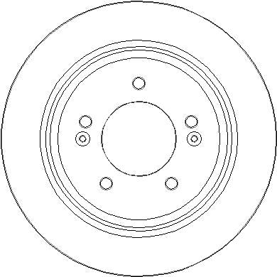 Disctech Brake Disc - Fits Hyundai, Suzuki - ABD3368 - Rear Axle