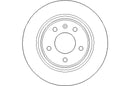 Disctech Brake Disc - Fits Audi, Chevrolet - ABD2121 - Rear Axle
